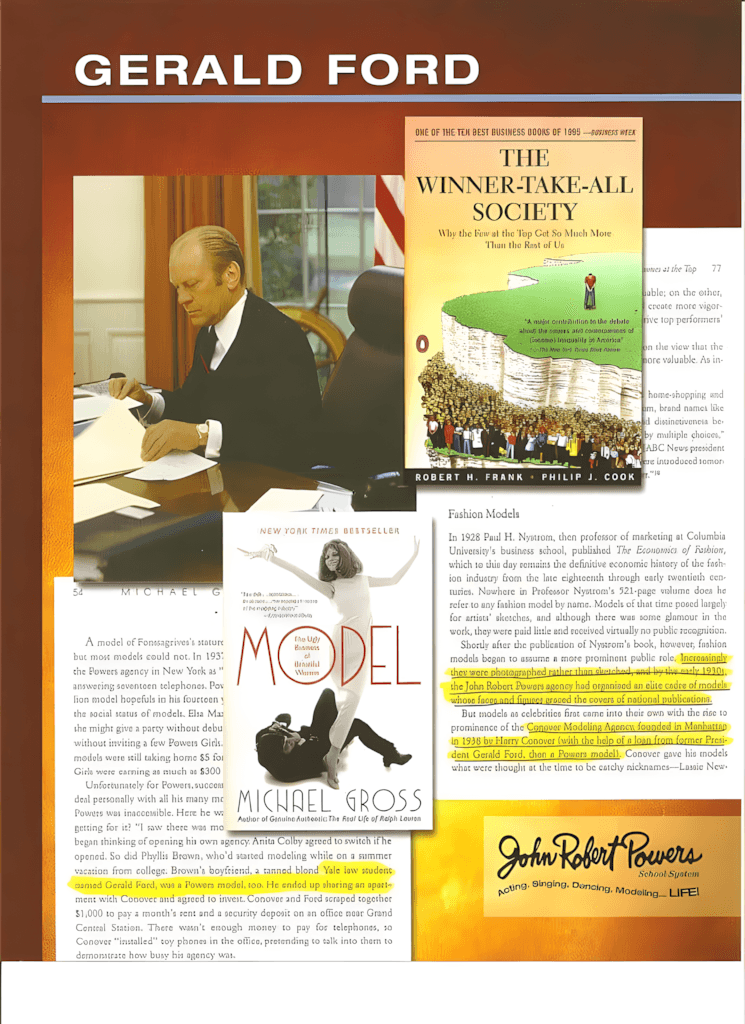 Gerald Ford - a legacy of John Robert Powers